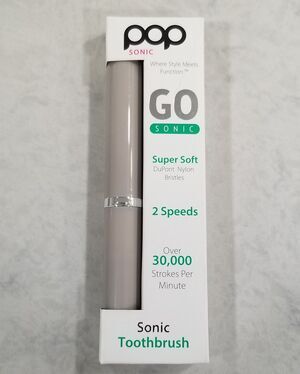 Pop Sonic GO Sonic Toothbrush • New in Box • Travel Electric Toothbrush